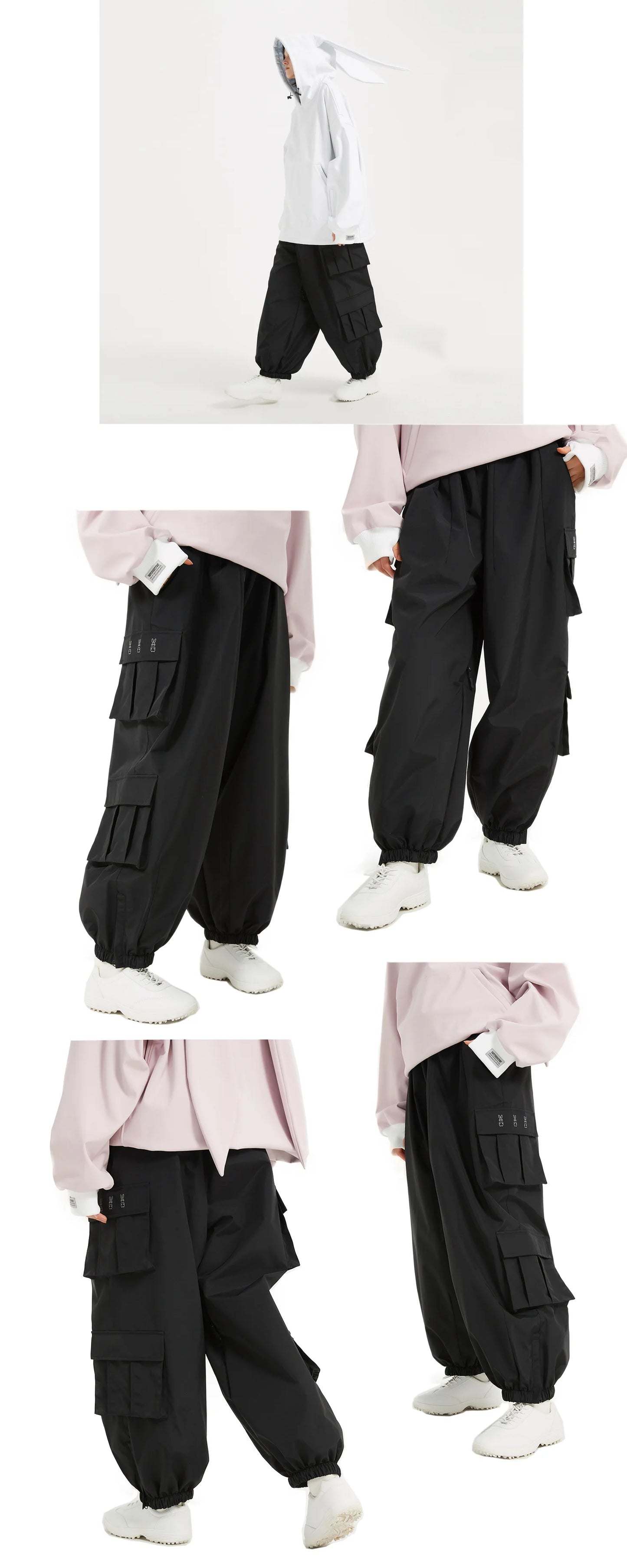 Oversize Winter Ski Pants 3L Snowboard Pant Thicken Thermal Waterproof Breathable Outdoor Sports Warm Women's Men's Ski Trousers