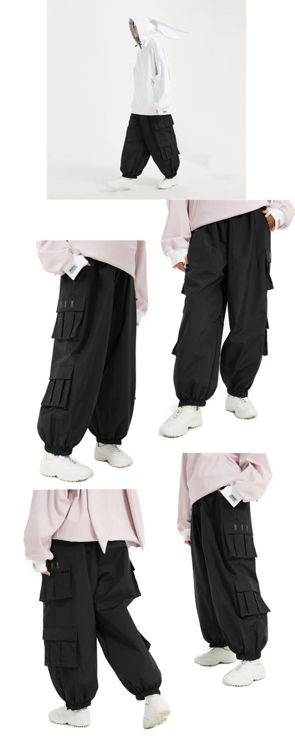 Oversize Winter Ski Pants 3L Snowboard Pant Thicken Thermal Waterproof Breathable Outdoor Sports Warm Women's Men's Ski Trousers