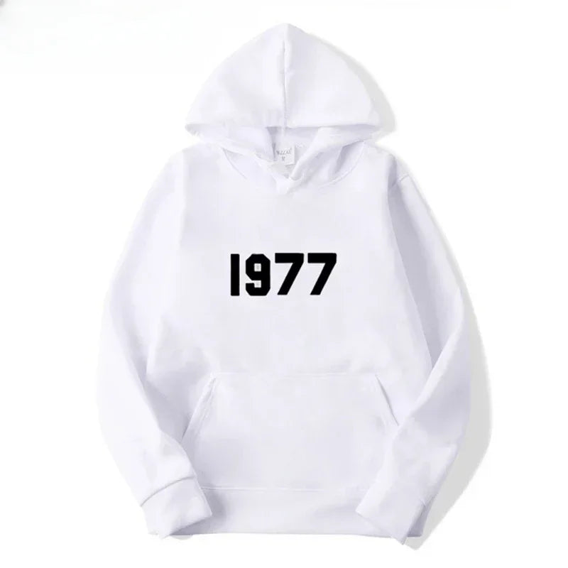 1977 New Fashion Men's and Women's Hoodies Hip Hop Street Brand High Quality Hot Selling Men's and Women's Sports Hoodies