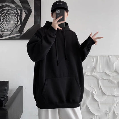 2025 New Hoodies Spring and Autumn Hooded Sweatshirts Men's Hoodie Cardigan Solid Color Classic Jacket Men Coat Men Clothing