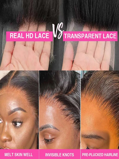 13x4 13x6 HD Lace Front Deep Wave Human Hair Wig 360 Lace Frontal Wigs 5x5 Closure 40 46 Inch 220% High Density Wig For Women