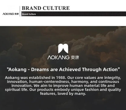 Aokang Men's nut Running oes Bla Casual Sports Sneakers Breathable Lace-Up round Toe Thi Bot for Running And Sports