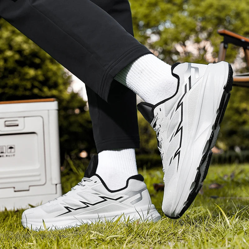 Wide Toe Men Running Sneakers Minimalist Barefoot Shoes Lightweight Breathable Zero Soles Outdoor Man Casual Walking Sport Shoes