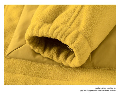 Autumn Velvet Hooded Jacket Men Outdoor Sport Techwear Loose Casual Plus Size Hoodie Cargo Jacket Outerwear Coat