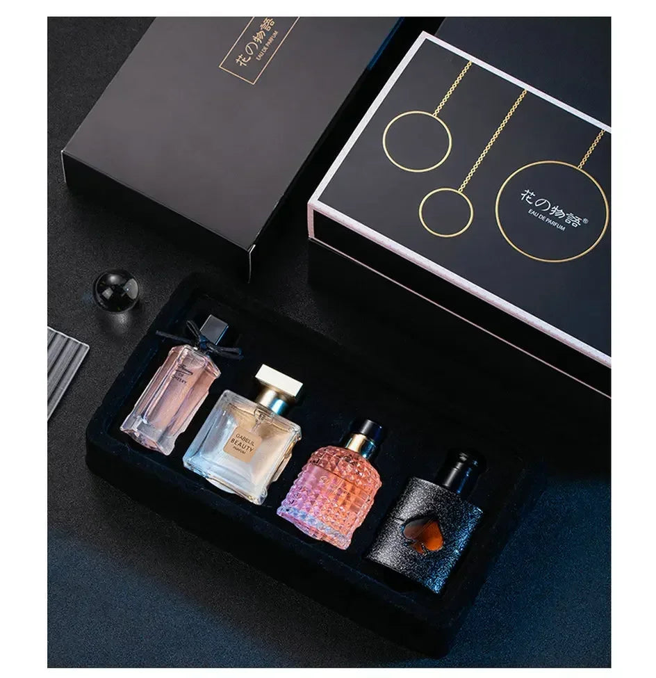 105ML Original Women Perfume Gift Box Four Piece Set Fresh Lasting Fragrance Eau De Parfum Plant Floral Scent Fresh