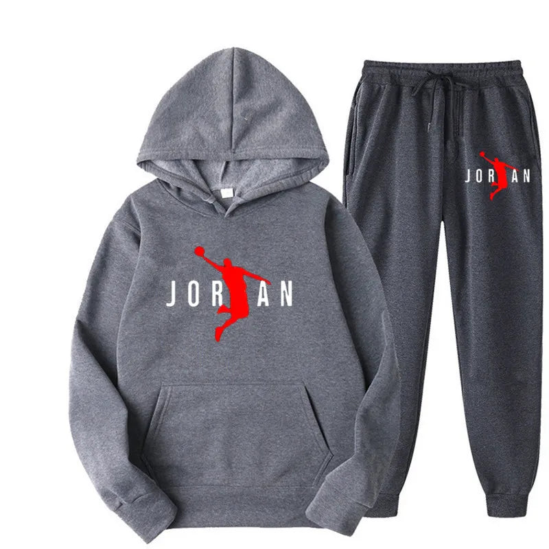 Basic Fleece Hoodies And Sweat Pants Set Men Jogger Set Wholesale Track Suit Sportswear Tracksuits Unisex Ensemble Jogging Homme