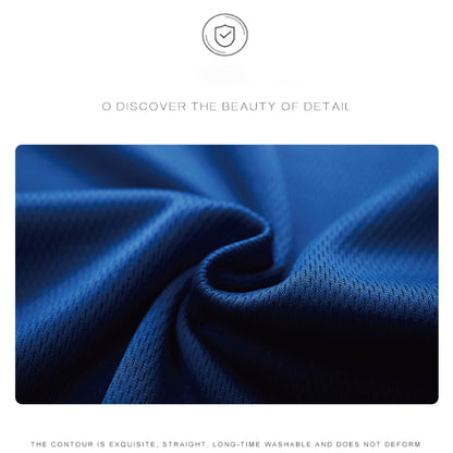 Barcelona Hot Sale Men's Summer Sports T-shirt High Quality Breathable Quickdry Tee Male Versatile Marathon Fitness Football Top