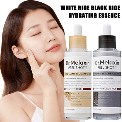 Dr.Melaxin Peel Shot Glow Black Rice Peeling Ampoule Soft Exfoliating Scrub Dead Skin Care Korean Skincare