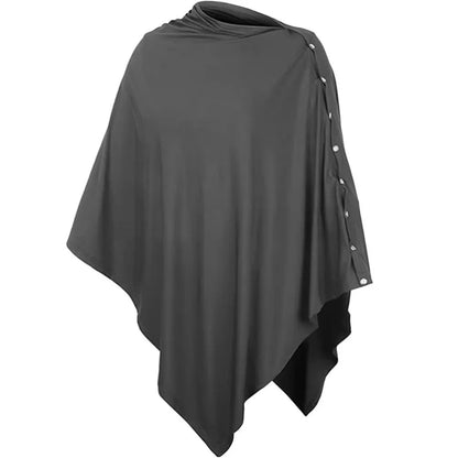 Comfortable Maternal Nursing Covers Button Anti-Exposure Breastfeeding Blanket Adjustable Stroller Blanket Nursing Scarf Outdoor