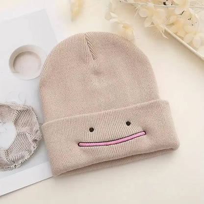 Knitted Beanies Hats Lovely Alien Ghost Skull Embroidery Cap for Autumn Winter Men Cap Warm Melon Cap Street Head Women Gifts