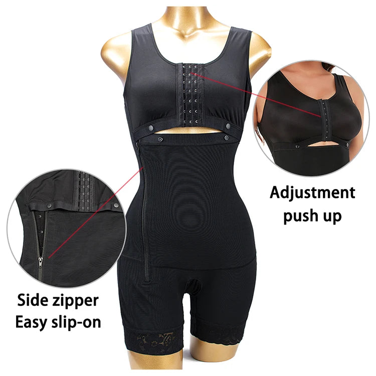 Body Shaper Faja Bodysuit Corset Top Bustier Original Colombian Girdles Modeling Postpartum Slimming Shapewear Women Underwear