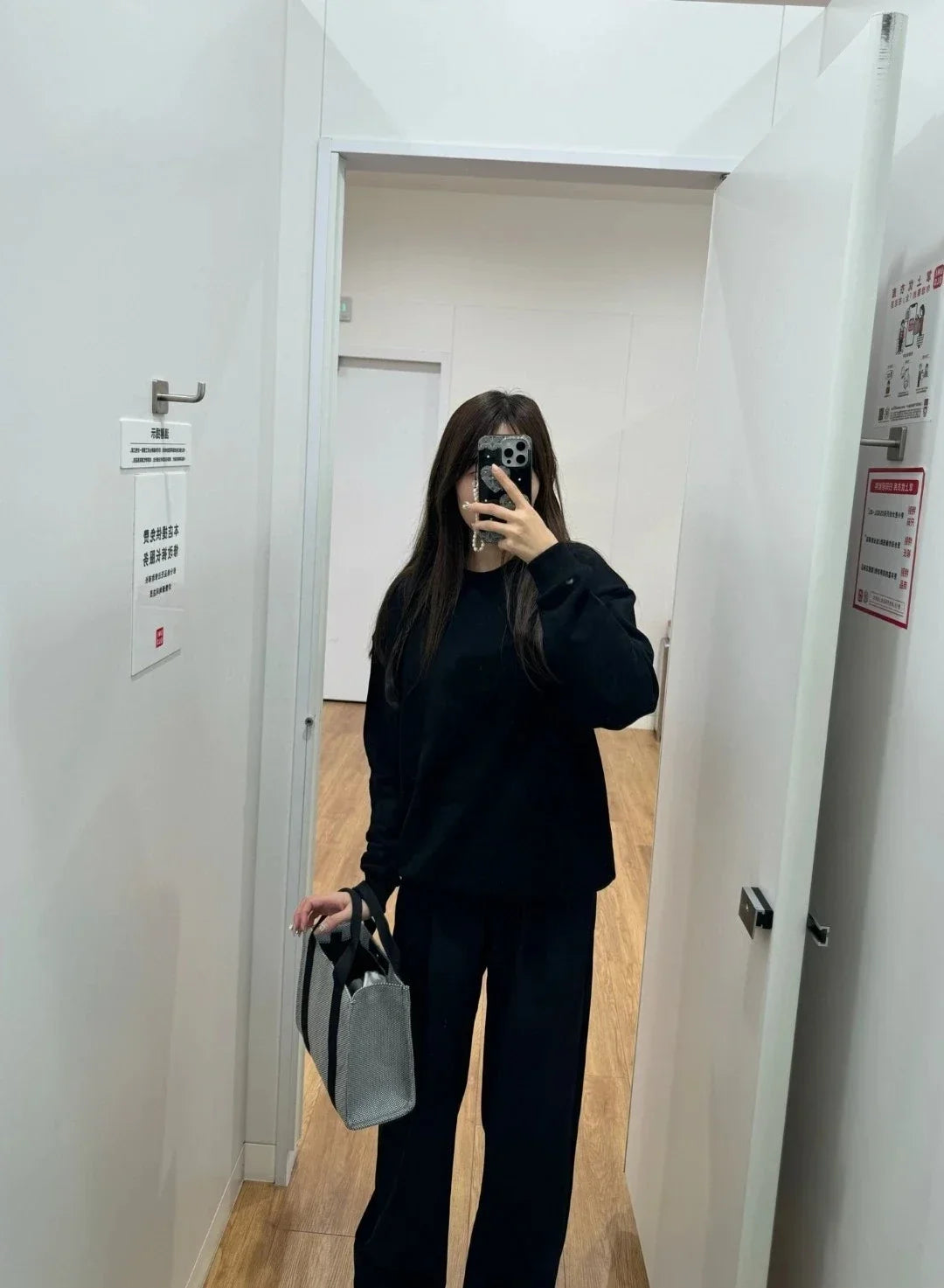 Black Red Classic Letter Loose Casual Pullovers O-Neck Solid Women's Sports Sweatshirts Fashion Long Sleeve Hoodies for Women