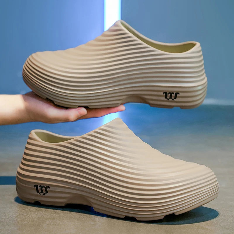 Waterproof Anti-skid Oil Proof Chef Kitchen Shoes Soft Working Footwear Without Steel Cap Clogs Garden Beach Shoes Summer