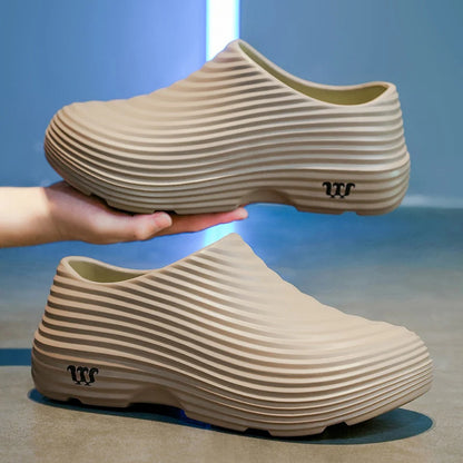 Waterproof Anti-skid Oil Proof Chef Kitchen Shoes Soft Working Footwear Without Steel Cap Clogs Garden Beach Shoes Summer