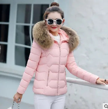 2022 Faux Fur Parkas Women Down Jacket clothes Womens Parkas Thicken Outerwear hooded Winter Coat Female Jacket Cotton padded