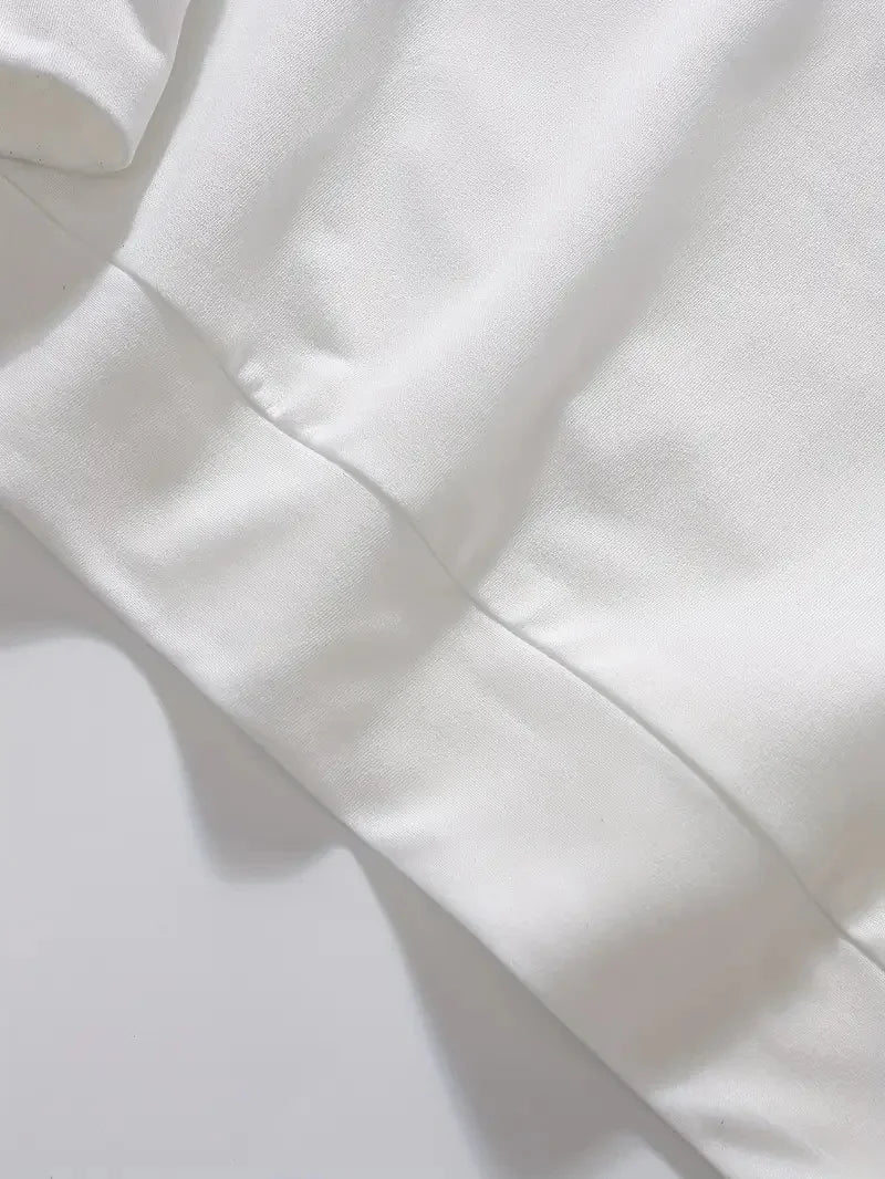 Men's autumn and winter fashionable casual loose Paris letter print fleece pullover long sleeved round neck sweatshirt