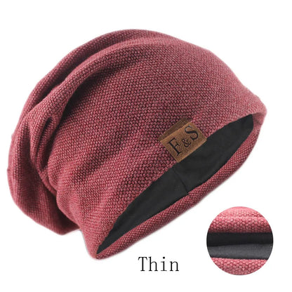 Fashion Bonnet Hat For Men And Women Autumn Knitted Solid Color Skullies Beanies Spring Casual Soft Turban Hats Hip Hop Beanie
