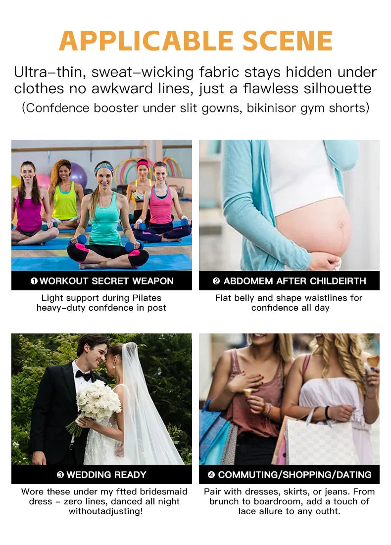 Women's Padded Butt Lifter Body Shaper with 4 Sponge Pads Tummy Control Shapewear Panties with Waist Cincher and Hook Closure