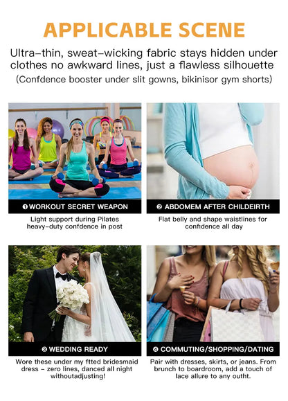 Women's Padded Butt Lifter Body Shaper with 4 Sponge Pads Tummy Control Shapewear Panties with Waist Cincher and Hook Closure