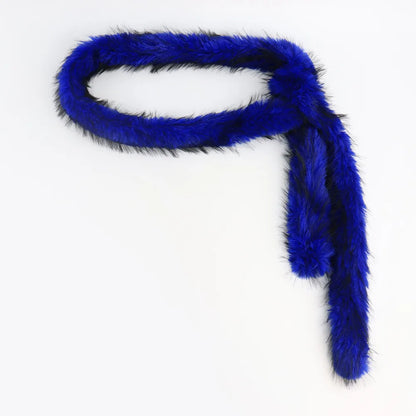 New Spicy Girl Subculture Plush Waist Belt Women Cute Furry Warm Scarf Y2K Sexy Long Faux Fur Waist Punk Dancing Prop 180 cm