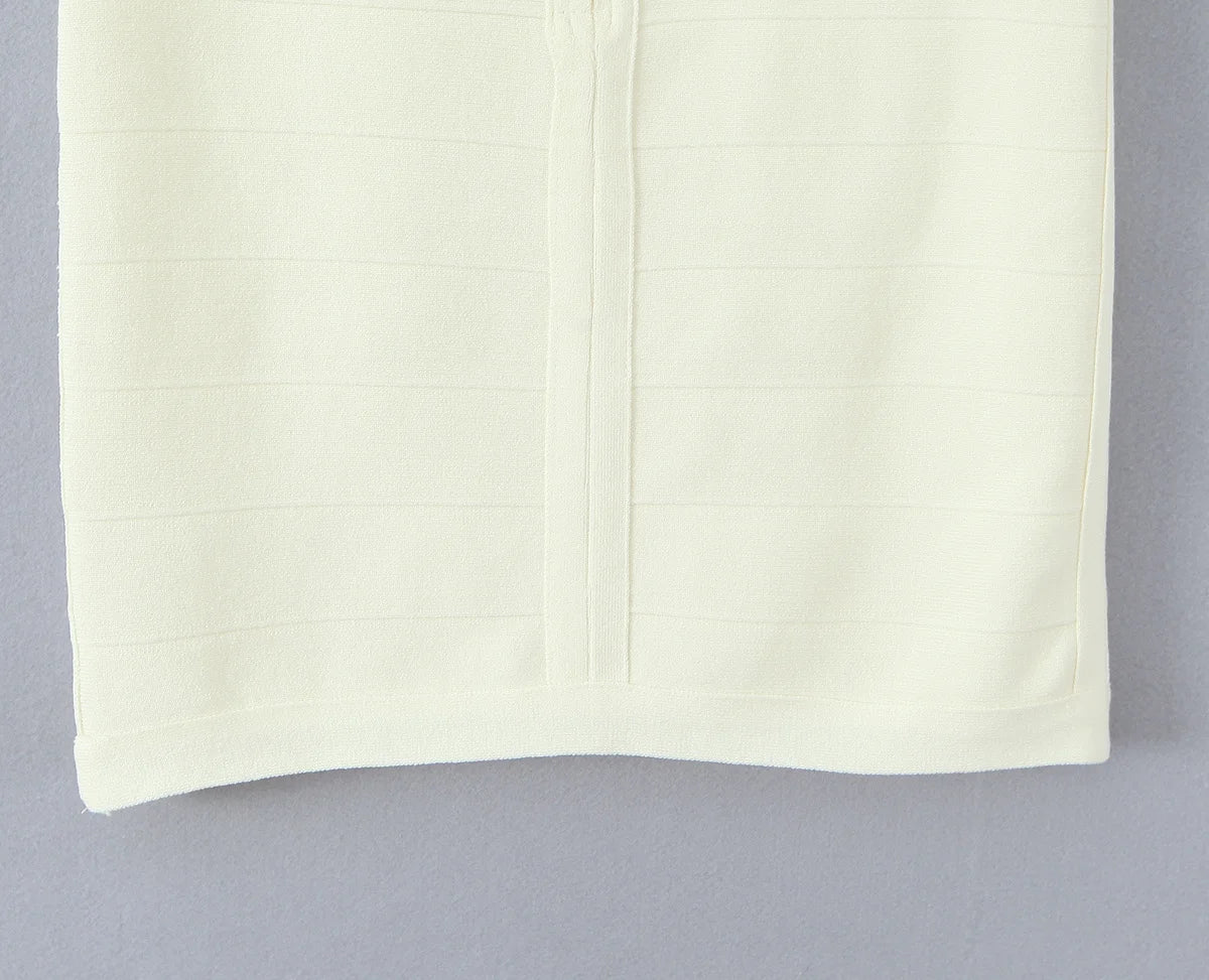 Sexy Elegant Backless Halter Mini Dress Women Autumn Knit Bodycon Dresses Night Out Party Robe