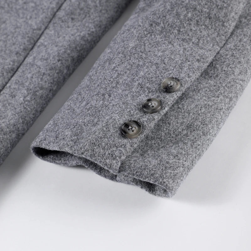 Solid Warm Elegant Women Coat Turn-down Collar Long Sleeve Jacket Casual Winter Autumn Long Outerwears Lady Fashion Loose Coats