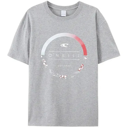 2024 New Beach Men's Summer Hot Sale Men's Curled Oneill 100%cotton T Shirt Round Garland Logo Top Quality Tees
