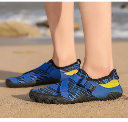Men Women Elastic Beach Barefoot Seaside Aqua Shoe Quick-Dry Breathable Surf Wading Shoe Non Slip Upstream Swimming Water Shoe
