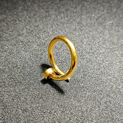 Hip hop style personality fashion interesting design curved nail stainless steel bracelet men's women's jewelry