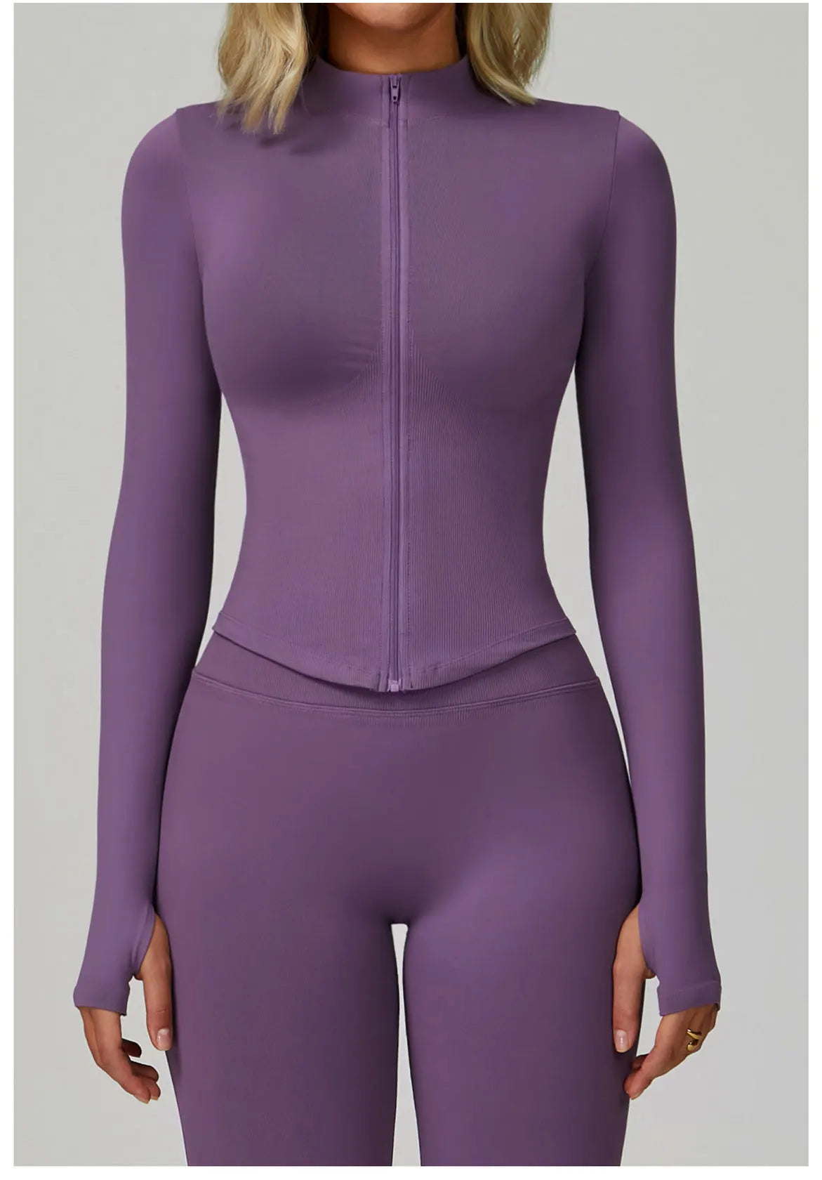 New Women Seamless Zipper Jacket Yoga Long Sleeved Gym Top Yoga Push Up Jacket Fitness Running Workout Sport Coat Women's Shirts