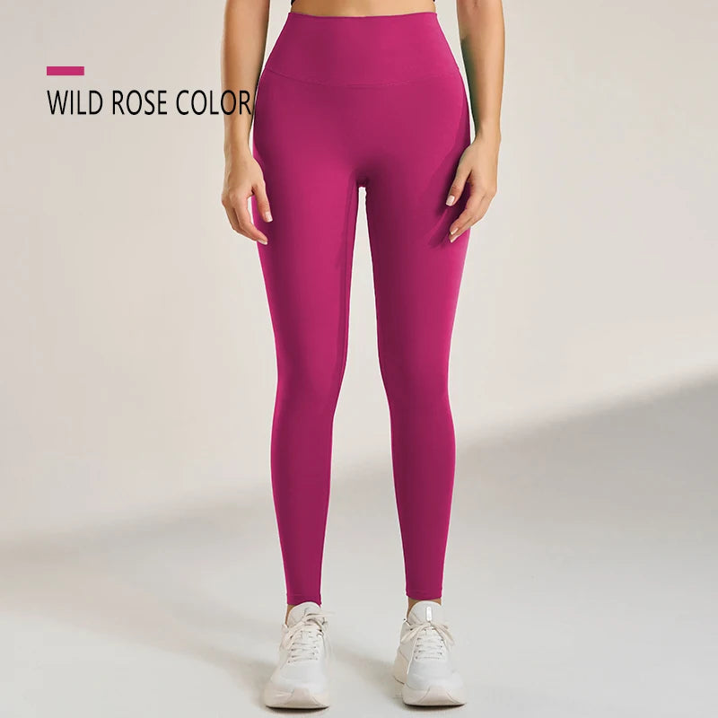 Yoga Leggings Pants Trousers Women's Quick Dry Sports Leggings High Waisted Fitness Pants Stretch Peach Butt Gym Clothing