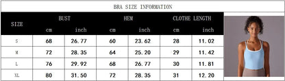 New Women Fitness Sports Bra Top Gym Yoga triangle backless Athletic Back Cutout Cross Tight Workout Soft With Chest Pad