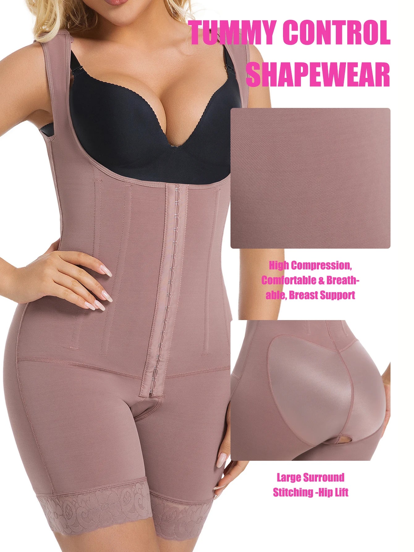 Women Full Body Shaper Fajas Colombianas Post Surgery Shapers Binders Waist Trainer Butt Lifter Shapewear Bbl Compression Girdle