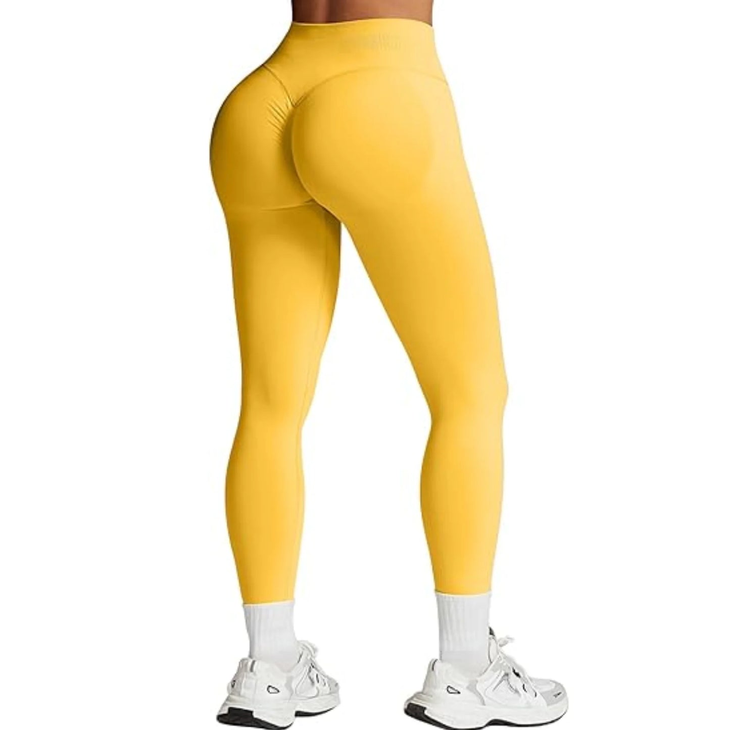 Summer Women Three Waist Gym Yoga Pants High Waist Peach Buttocks Solid Color Tight Fitting Sports Leggings Yoga Exercise Pants