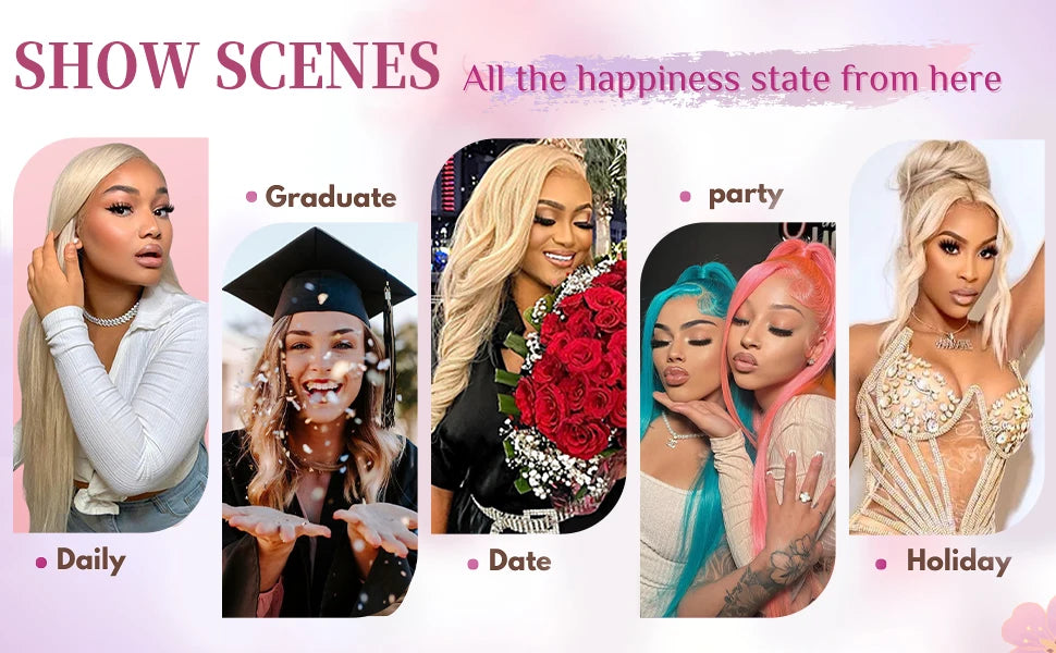 13x6 Hd Transparent Lace Frontal Wig Human Hair 30 Inch Blonde Straight Lace Front Wigs Human Hair 613 Bone Straight Colored Wig