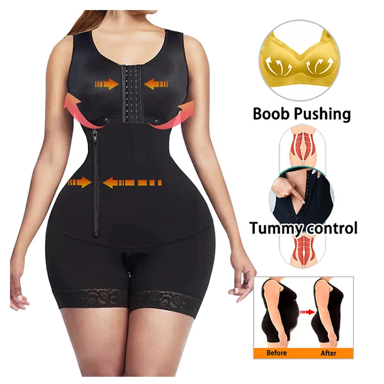 Body Shaper Faja Bodysuit Corset Top Bustier Original Colombian Girdles Modeling Postpartum Slimming Shapewear Women Underwear