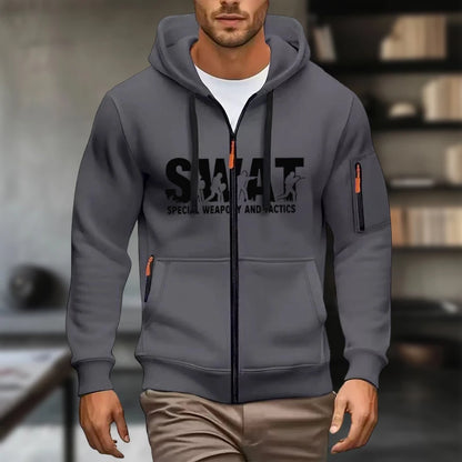 Mens Hoodies Sweatshirt New Casual Long Sleeve Hoodie Men Zipper Cardigan Hooded Sweatshirts