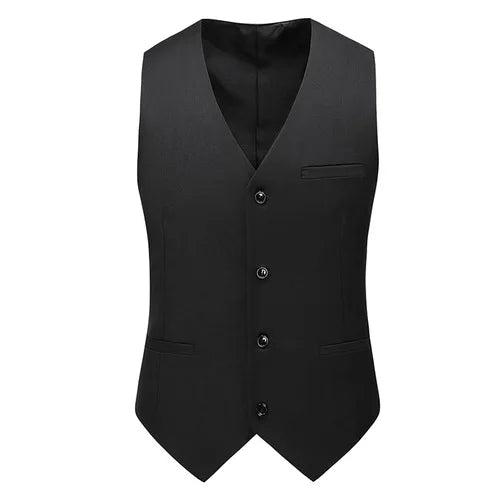 YASUGUOJI New Wedding Dress High-quality Men's Fashion Design Suit Vest Plus Size Men's Business Casual Suit Vest 15-colors
