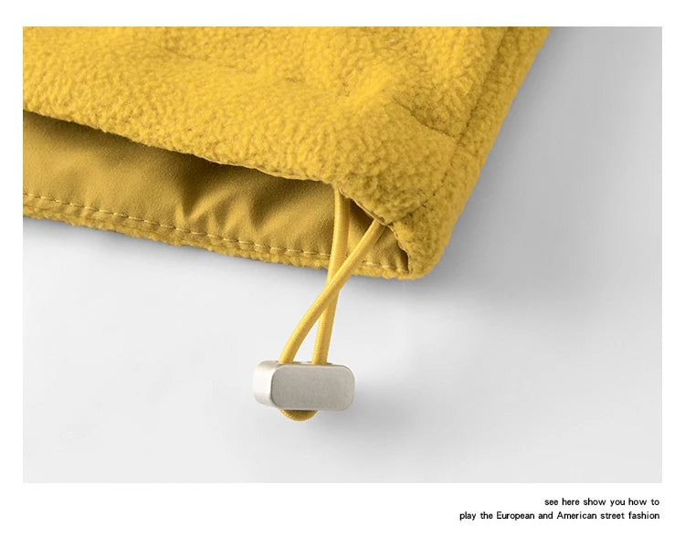 Autumn Velvet Hooded Jacket Men Outdoor Sport Techwear Loose Casual Plus Size Hoodie Cargo Jacket Outerwear Coat