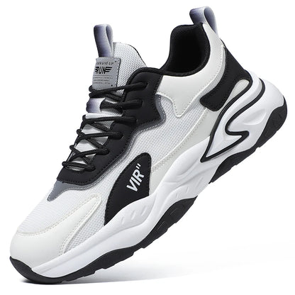 Spring and Summer New Breathable Mesh Casual Men's Running Shoes, Running Casual Sports Shoes, Anti-slip Lace-up Sports Shoes