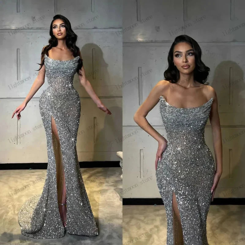 Glitter Evening Dresses Luxury Prom Dress Back To School Season Sequin Robes Cocktail Charming Vestidos De Gala Customized 2026