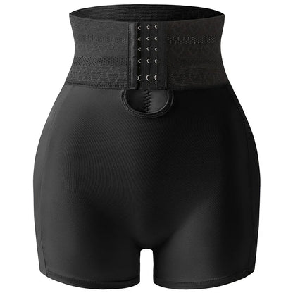 Women's Padded Butt Lifter Body Shaper with 4 Sponge Pads Tummy Control Shapewear Panties with Waist Cincher and Hook Closure