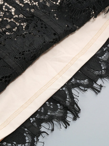 Sexy Spaghetti Strap V Neck Lace Long Dress Women Black Floral Lace Sleeveless Bodycon Dresses Elegant Evening Celebrity Party