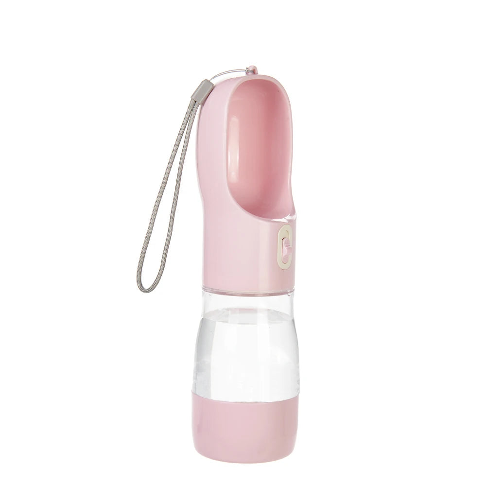 Portable Dog Water Bottle Dispenser 2 In 1 Pet Food And Water Feeder Outdoor Walking Hiking Drinking Bowls For Small Cats Dogs