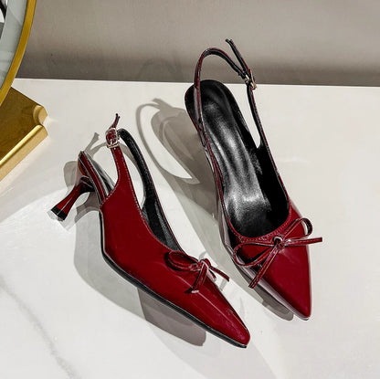 2025 New Arrival High Heels Summer Fashion Buckle Pointed Heel Sandals Women Comfort Simplicity Stilettos Sandalias De Mujer 40