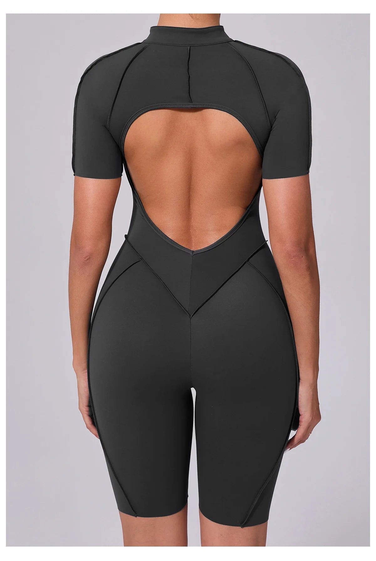 Gym Romper Women's Sports Jumpsuit Yoga Set Fitness Combination Lift Buttocks Bare Back High Elasticity Gym Sexy Sports Jumpsuit