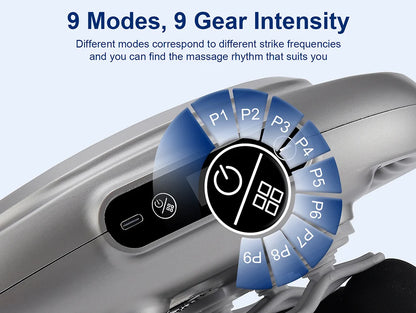 12-Head Fascia Gun High-Frequency Vibration Body Massage Gun Back and Waist Massager Neck Shoulder Massager Muscle masajeador