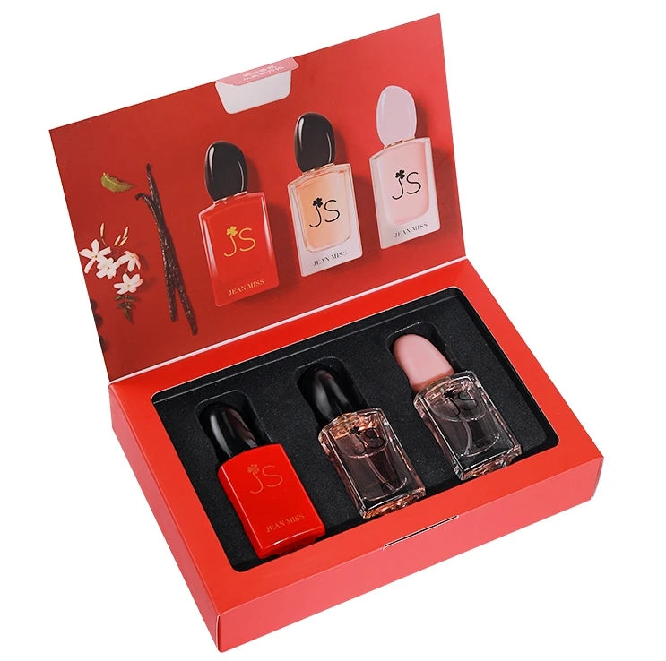 3*30ML Set of Floral Scented Perfume for Women Men Scent Lasting Fragrance Pheromone Eau De Parfum High Quality Gift Box
