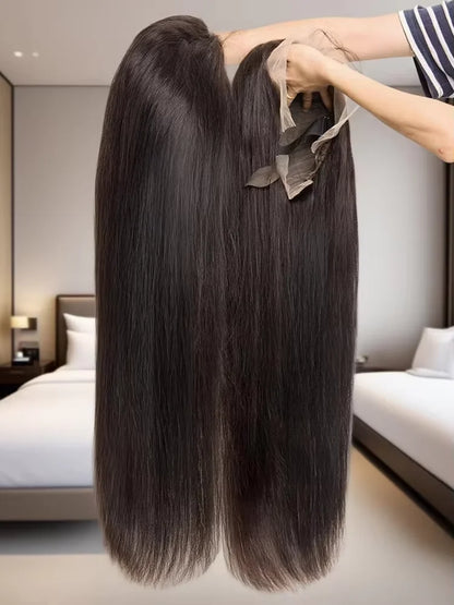 36 Inch 100% Human Hair 13x6 HD Lace Frontal Wig 300% Density Vietnamese Hair Bone Straight Wigs Bleached Knot Glueless Hair Wig