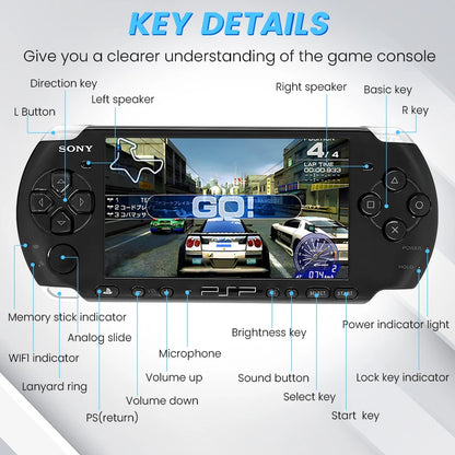 PlayStation PSP3000 Game Console (PSP-3006) PlayStation Handheld GBA Arcade Game Console+(Free Games) No UMD function
